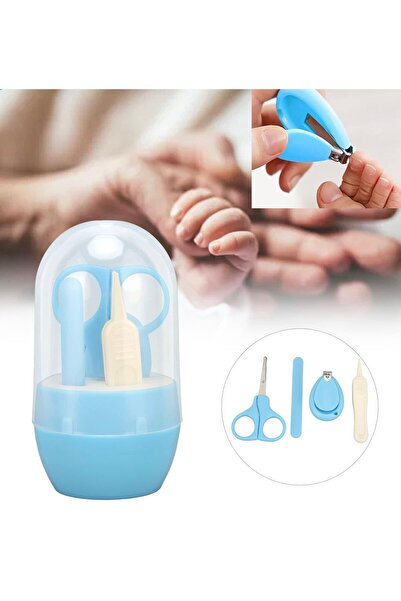 SİNKA Bebek Tırnak Bakım Seti Kutulu 0-Ay Ve Sonrası Mavi