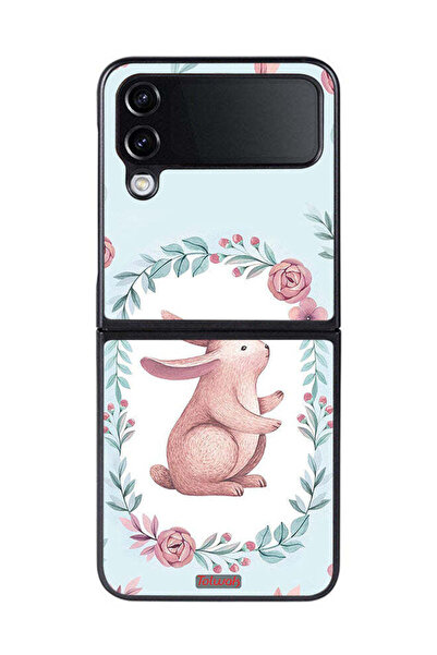 Tolwak غطاء حماية لهاتف Samsung Galaxy Z Flip 4 على شكل أرنب