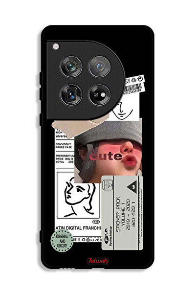 Tolwak غطاء حماية لهاتف OnePlus 12 بملصق لطيف