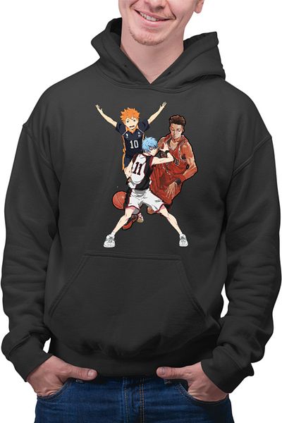 OEM Men's Hoodie Slam Dunk Kuroko no Basket Haikyuu Hinata Anime