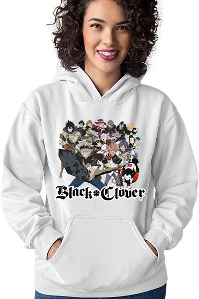 OEM Women's Hoodie Black Clover All Members Anime Manga Cosplay
