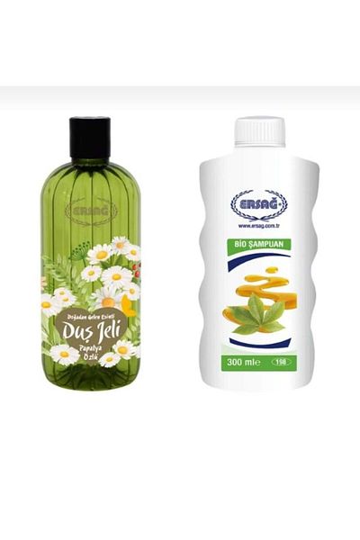 Ersağ Chamomile Extract Duj Gel + Bio Shampoo 300 ml
