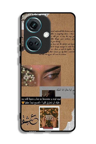 Tolwak OnePlus Nord CE3 Protective Case Cover Arabic Quote You Will Burn A Lot To Become A Real Star