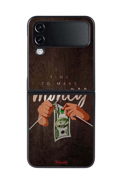 Tolwak غطاء حماية لهاتف Samsung Galaxy Z Flip 4 - حان وقت جني الأموال