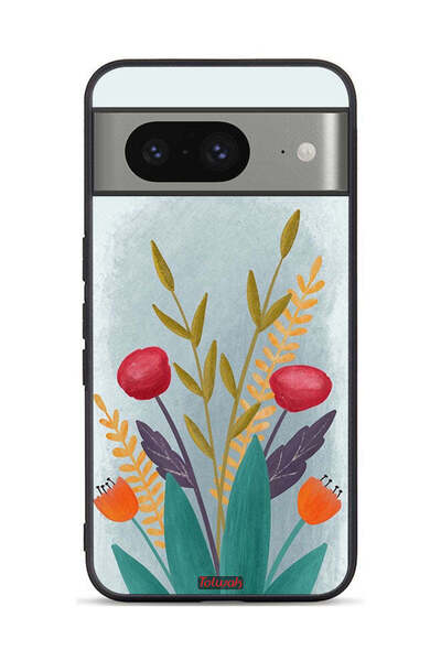 Tolwak غطاء حماية لجهاز Google Pixel 8 بتصميم فن رسم النباتات