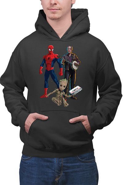 OEM Hanorac Barbati Spiderman Music Star Trek Baby Groot