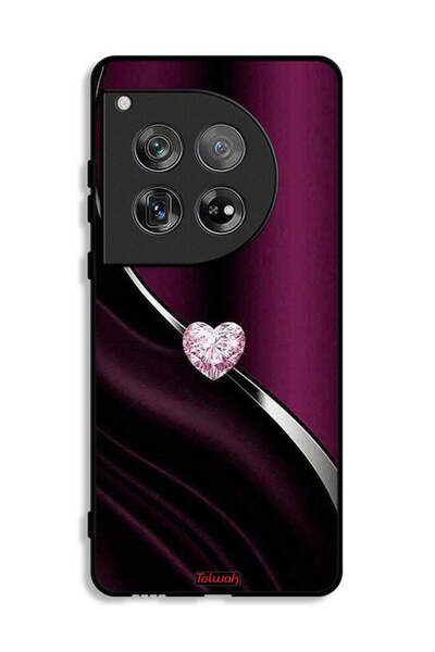 Tolwak غطاء حماية لهاتف OnePlus 12 بتصميم قلب ماسي