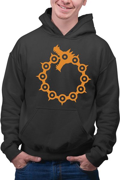 OEM Men's Hoodie Seven Deadly Sins Anime Addicts Manga