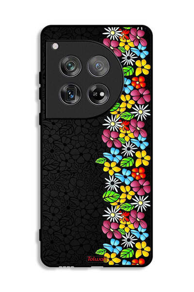 Tolwak غطاء حماية لهاتف OnePlus 12 من فلاورز لاين