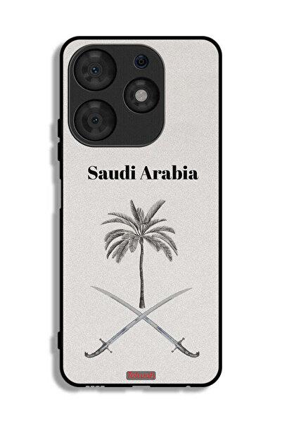 Tolwak غطاء حماية لهاتف تكنو سبارك 10 برو، لوحة فنية لعلامة المملكة العربية ا...