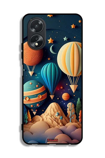 Tolwak Oppo A38 Protective Case Cover Perrashut Art