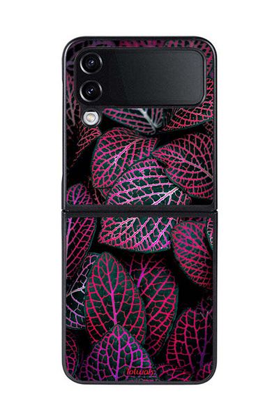 Tolwak Samsung Galaxy Z Flip 4 Protective Case Cover Salja Leaves