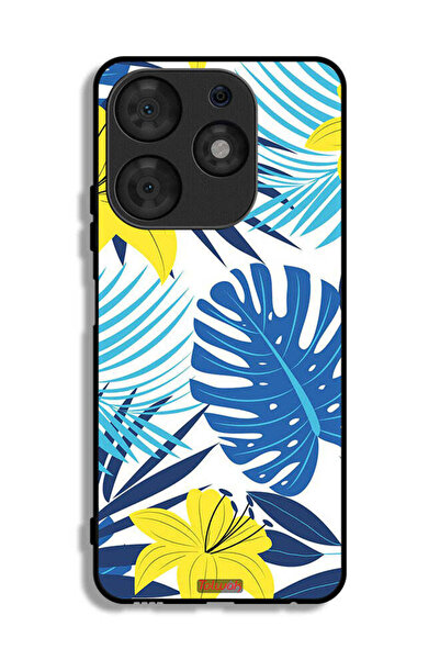 Tolwak Tecno Spark 10 Pro Protective Case Cover Feather And Flower Art