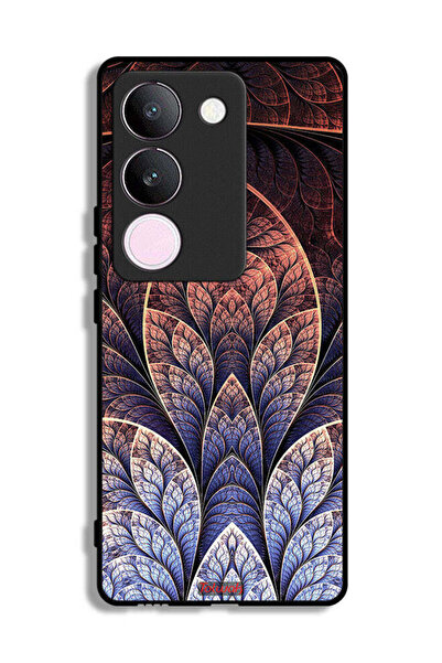 Tolwak غطاء حماية فيفو V29 بتصميم زهور كسورية تجريدية