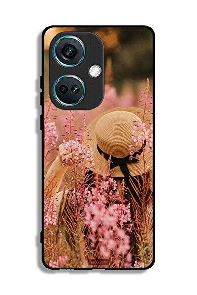 Tolwak غطاء حماية لهاتف OnePlus Nord CE3 - فتاة قبعة مزينة بالزهور