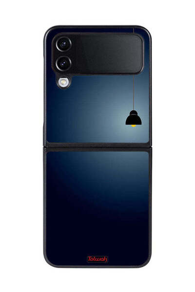 Tolwak غطاء حماية لهاتف Samsung Galaxy Z Flip 4 بتصميم فني معلق بإضاءة