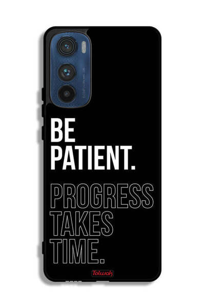 Tolwak غطاء حماية لهاتف موتورولا إيدج 30 - كن صبورًا، فالتقدم يستغرق وقتًا