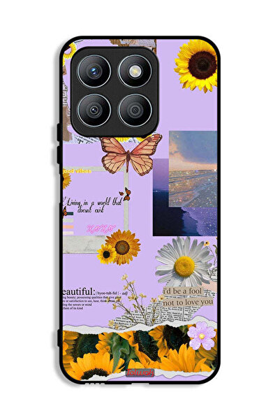 Tolwak غطاء حماية لهاتف Honor X8b بملصقات عباد الشمس الجميلة