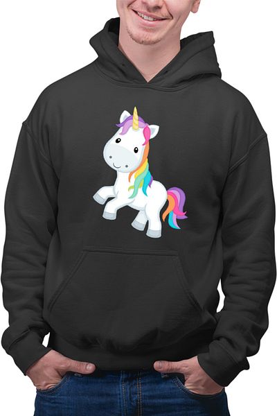 OEM Men's Hoodie Unicorn Squad Colorful Cute Toy Fluffy
