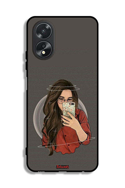 Tolwak غطاء حماية لهاتف Oppo A38 لالتقاط صورة سيلفي