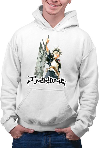 OEM Men's Hoodie Black Clover Asta Claymore Magic King Wizard
