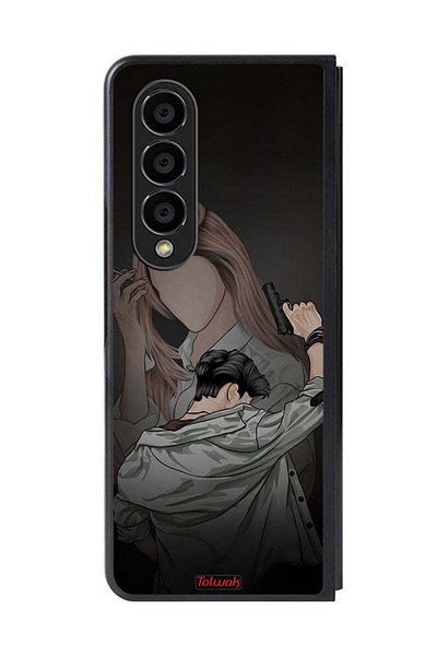 Tolwak Samsung Galaxy Z Fold 4 Protective Case Cover Gang Of Couple