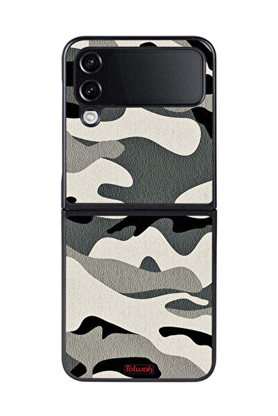 Tolwak غطاء حماية مموه لهاتف Samsung Galaxy Z Flip 4