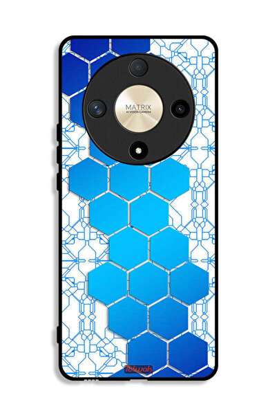 Tolwak Honor X9b Protective Case Cover Honeycomb Hexagon Icon Networks