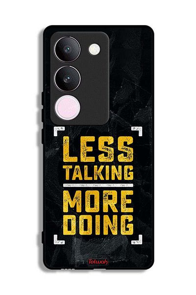 Tolwak vivo S17 Protective Case Cover Less Talking More Doing