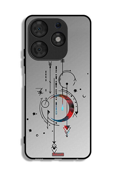 Tolwak Tecno Spark 10 Pro Protective Case Cover Moon And Arrows Art Pattern
