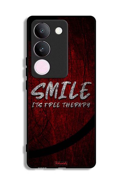 Tolwak vivo S17 Protective Case Cover Smile Its Free Therapy