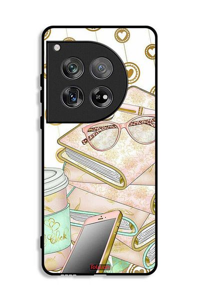 Tolwak OnePlus 12 Protective Case Cover Glasses On Books