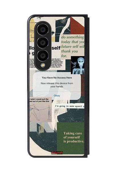 Tolwak Samsung Galaxy Z Fold 4 Protective Case Cover Allow Yourself To Grow
