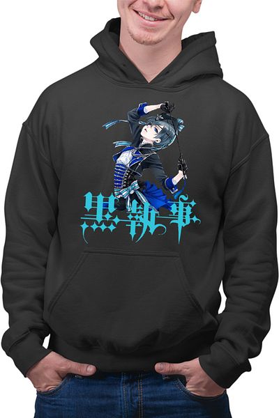 OEM Men's Hoodie Black Butler Ciel Naoki Otaku Love