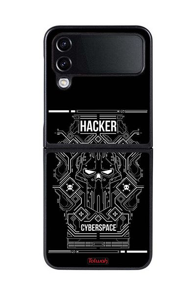 Tolwak Samsung Galaxy Z Flip 4 Protective Case Cover Cyberspace