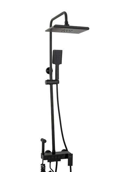 Trendy's Coloana de dus TRENDY'S, cu patru functii cu afisaj temperatura apa LCD si functie de bideu, negru m