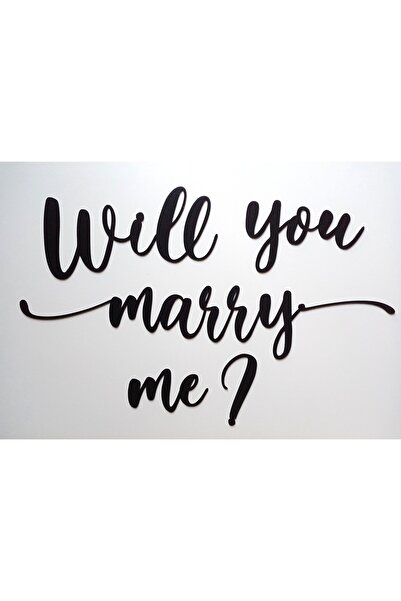 OEM Placute decorative din lemn cu mesajul "Will you marry me"