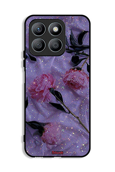 Tolwak غطاء حماية لهاتف Honor X8b بنقشة ورود لامعة