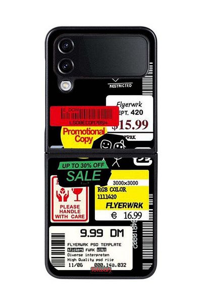 Tolwak Samsung Galaxy Z Flip 4 Protective Case Cover Promotional Sticker