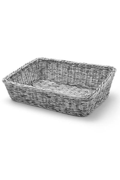 HENDI Coș de pâine, oblic, dreptunghiular, gri, 400x300x120 mm - 426661