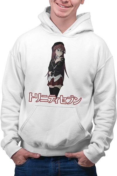 OEM Men's Hoodie Trinity Seven Asami Lilith Romance Anime Shounen