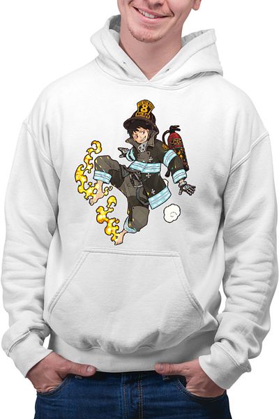 OEM Men's Hoodie Fire Force Kusakabe Anime Kage Demons Otaku