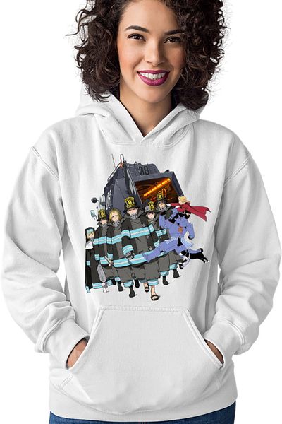 OEM Women's Fire Force All Team Otaku Hoodie