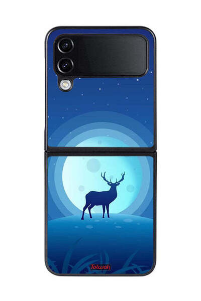 Tolwak غطاء حماية لهاتف Samsung Galaxy Z Flip 4 بتصميم غزال