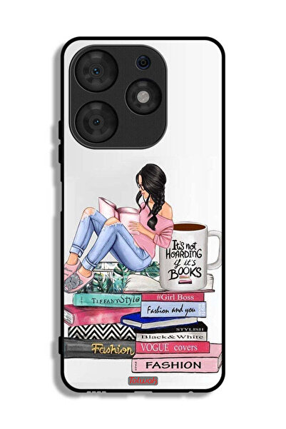 Tolwak Tecno Spark 10 Pro Protective Case Cover Girl And Fashion Books Art