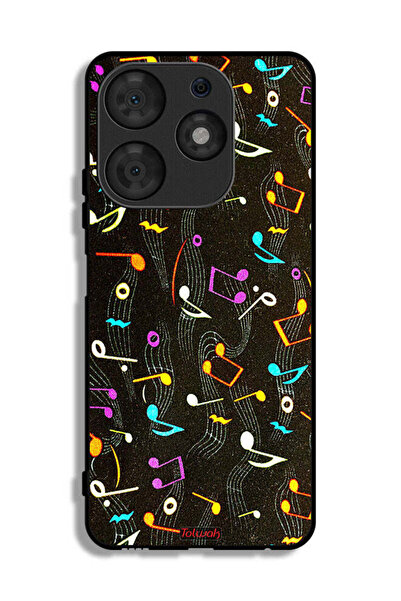 Tolwak غطاء حماية لهاتف Tecno Spark 10 Pro بنمط قماش موسيقي