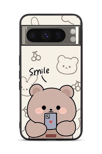 Tolwak Google Pixel 8 Pro Protective Case Cover Smile Bear Art