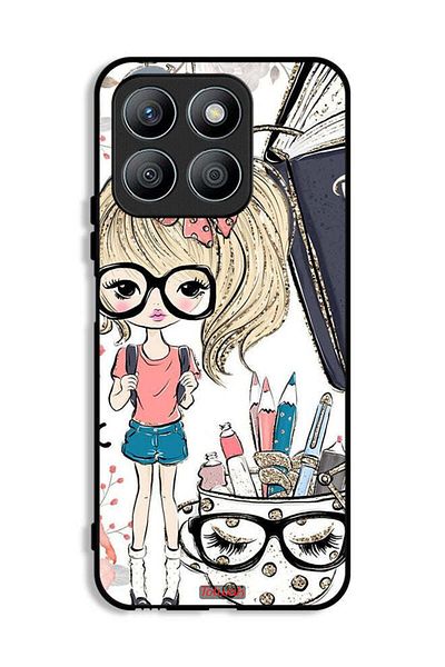 Tolwak Honor X8b Protective Case Cover Unicorn Girl Art