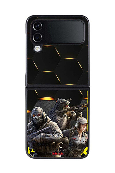 Tolwak غطاء حماية لهاتف Samsung Galaxy Z Flip 4 بخلفية Cyberpunk