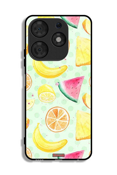 Tolwak Tecno Spark 10 Pro Protective Case Cover Fruits Watercolor Art